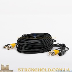 Комбинированный кабель для передачи видео и питания BNC-M + BNC-M, 18.3 м