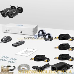 Комплект видеонаблюдения «установи сам» Страж Смарт-4 4М (УЛ-700К-2.КУ-700К-2)