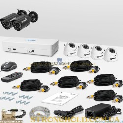 Комплект видеонаблюдения «установи сам» Страж Смарт-8 6М+ (УЛ-700Ш-2.КУ-700К-ИК-4)